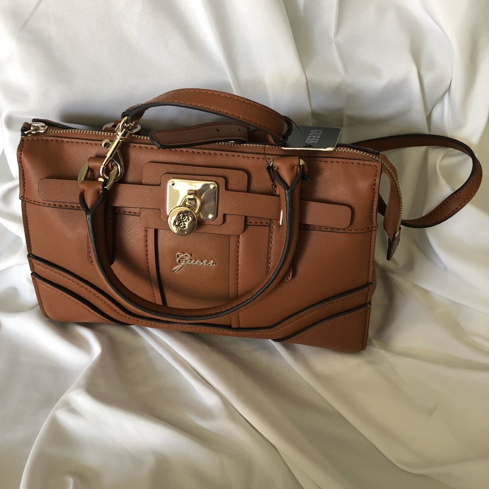 NWT-Guess Cognac Bag